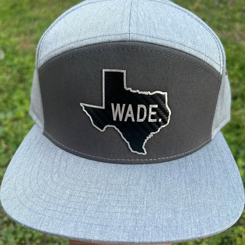 Grey Wade Texas 7-panel Patch hat