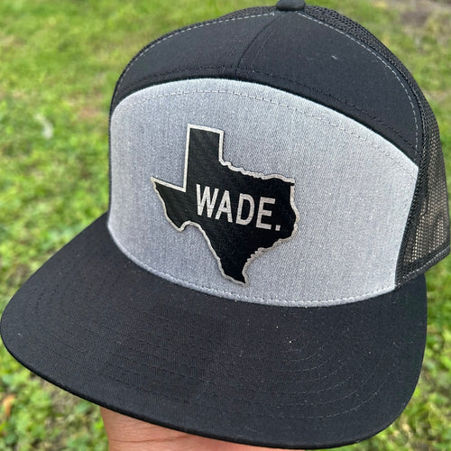 Black Wade Texas 7-panel Patch hat