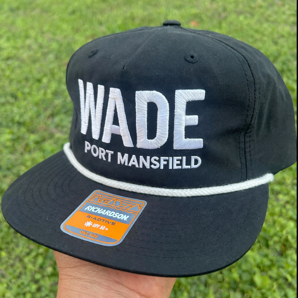 Wade Port Mansfield Black Rope Hat