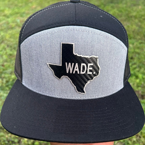Black Wade Texas 7-panel Patch hat